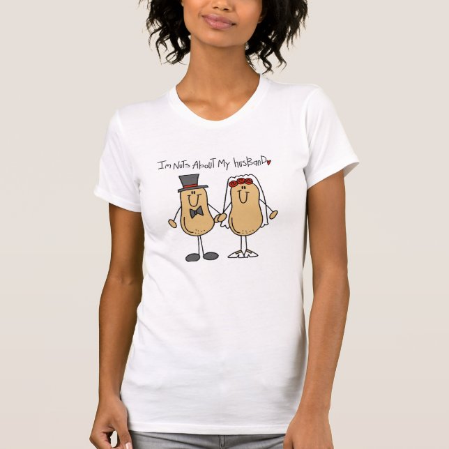 T-shirt Écrous au sujet de mon mari (Devant)