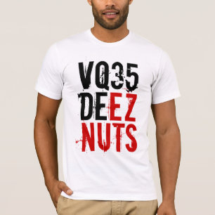 T-shirt ÉCROUS de VQ35 DEEZ (rouges/noir) avec le logo