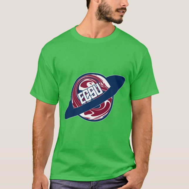 T-shirt ECSU Eastern Connecticut State University Planet (Devant)