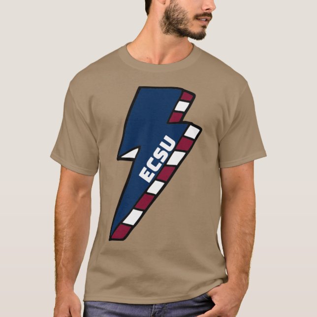 T-shirt ECSU Université d'État de l'est du Connecticut Lig (Devant)