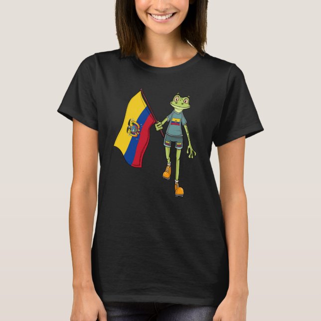 T-shirt Ecuador Fan Frog (Devant)