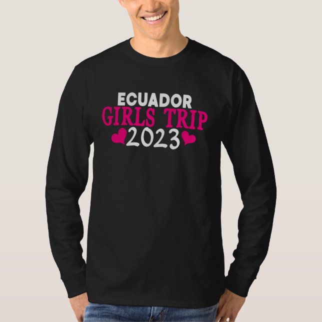 T-shirt Ecuador Girls Trip  2023 Women's Bachelorette Part (Devant)