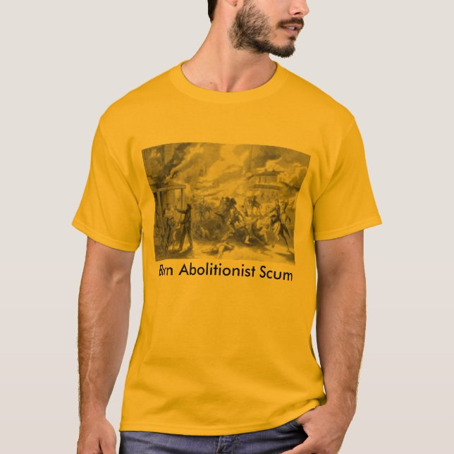 T-shirt Écume d'abolitionniste de brûlure (Devant)