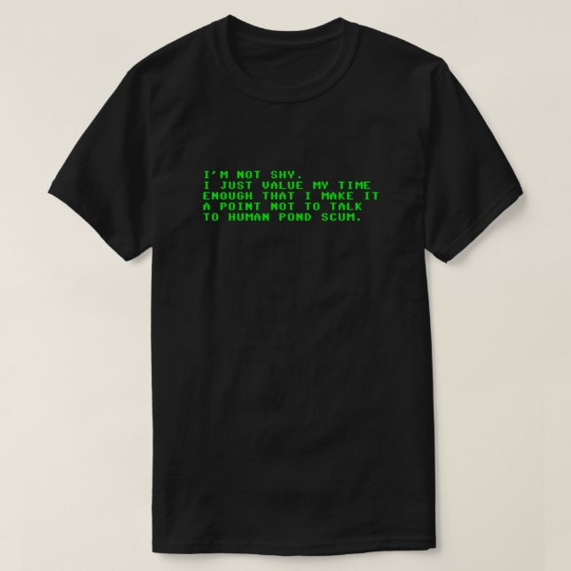 T-shirt Écume d'étang humaine (Design devant)