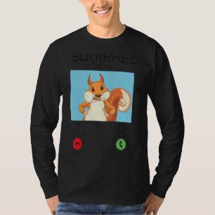 T-shirt Écureuil Acorn Téléphone Écureuil Appelle