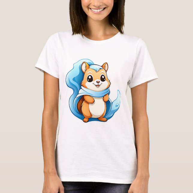 T-shirt Écureuil animal adorable (Devant)