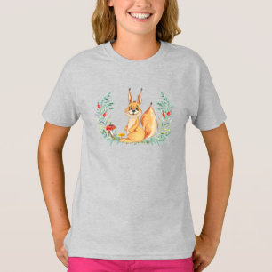 T-shirt Écureuil aquarelle