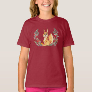 T-shirt Écureuil aquarelle