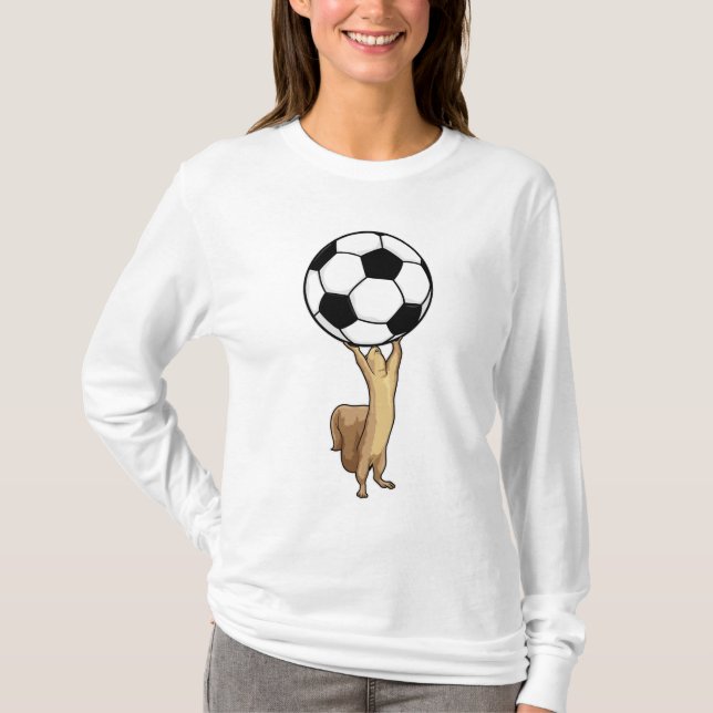 T-shirt Écureuil avec balle de football (Devant)