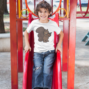 T-shirt Écureuil avec gland animal mignon de la forêt