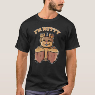 T-shirt Écureuil Avec Vêtements De Noix