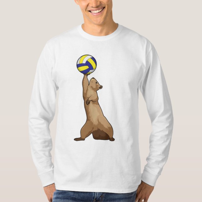T-shirt Écureuil avec volleyball (Devant)