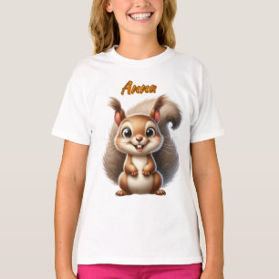 T-shirt Écureuil Bébé Joyeux - Enfants Personnalisable