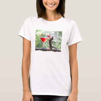 T-shirt Écureuil buvant la boisson tropicale