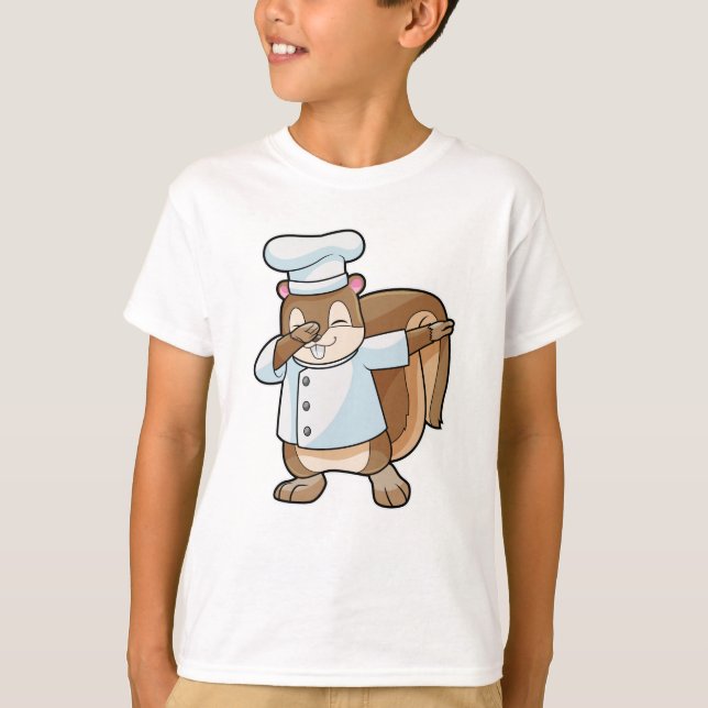 T-shirt Écureuil comme cuire avec tablier de Cuisine (Devant)