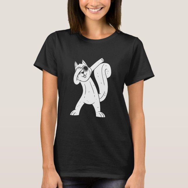 T-shirt Écureuil Dabbing Écureuil Dab Dance Squi (Devant)