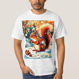 T-shirt Écureuil dans la neige 5