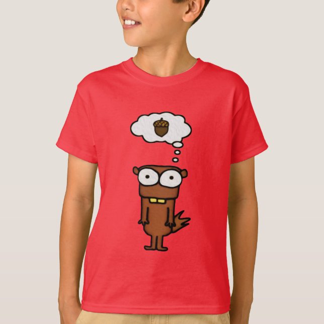 T-shirt Écureuil de bande dessinée (Devant)