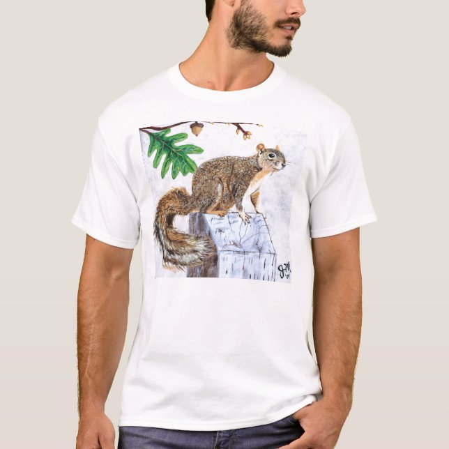 T-shirt Écureuil de Fox rouge (Devant)