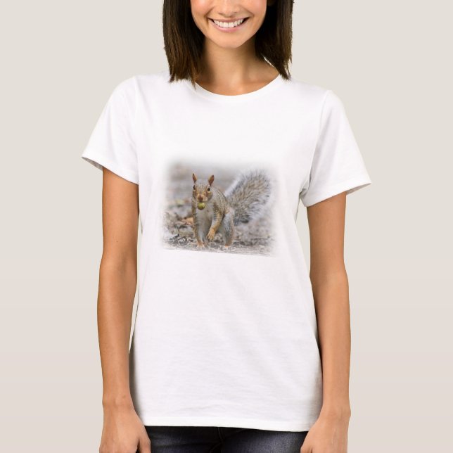 T-shirt Écureuil de gris oriental (Devant)