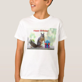 T-shirt Écureuil de joyeux anniversaire