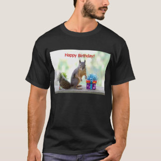T-shirt Écureuil de joyeux anniversaire