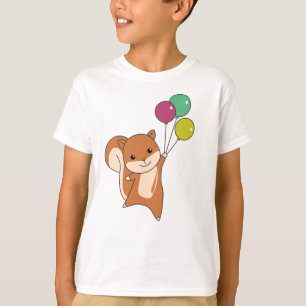 T-shirt Écureuil de la forêt Animal mouches Ballons