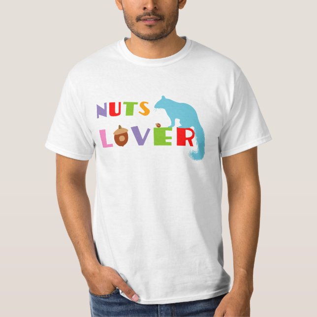 T-shirt Écureuil de l'amant des noix (Devant)