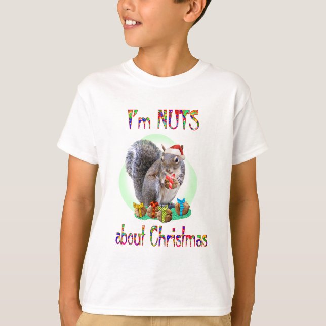 T-shirt Écureuil de Noël (Devant)
