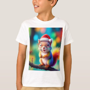 T-shirt Écureuil de Noël Comme Père Noël-56765