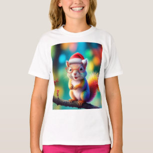 T-shirt Écureuil de Noël Comme Père Noël-56765