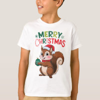 Écureuil de Noël festif avec boule de noël