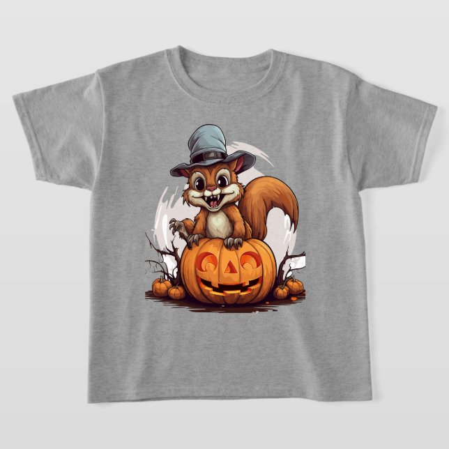 T-shirt Écureuil d'Halloween (Poser)