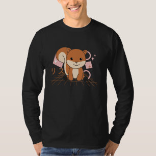 T-shirt Écureuil doux Animaux japonais Japon Kawaii