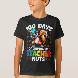 T-shirt Écureuil drôle 100 jours à rendre mon professeur f