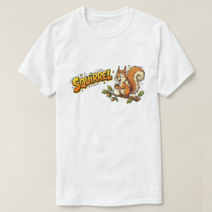 T-Shirt Écureuil Drôle ADHD Distraction Dessin Hum