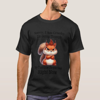 T-shirt Écureuil drôle désolé je suis grincheux je travers