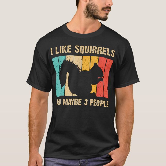 T-shirt Écureuil drôle pour écureuil de compagnie (Devant)