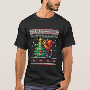 T-shirt Écureuil drôle Vilain sapin de Noël Jumper Xmas Sn
