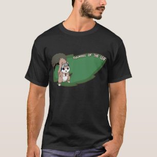 T-shirt écureuil du village caché dans le feuille