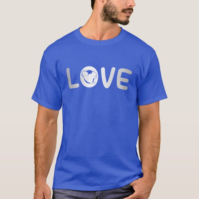 T-shirt écureuil fille d'amour (Devant)