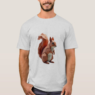 T-shirt Écureuil géométrique
