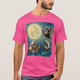 T-shirt Écureuil hurlant Sur Les Écureuils Lune