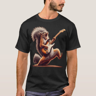T-shirt Écureuil jouant de la guitare
