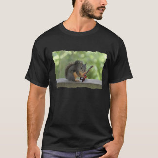 T-shirt Écureuil jouant la guitare électrique
