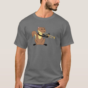 T-shirt Écureuil jouant la trompette