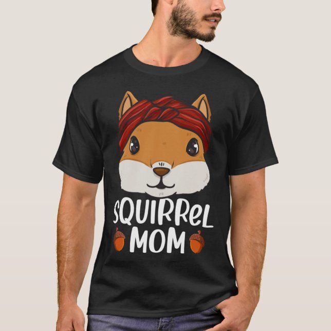 T-shirt Écureuil Maman Rodent Gopher Chipmunk Femmes Fille (Devant)