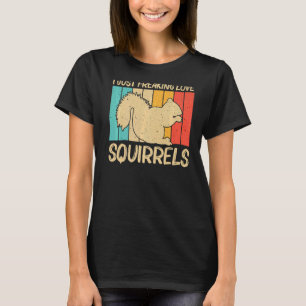 T-shirt Écureuil mignon Hommes Femmes Écureuil Pet Rodent