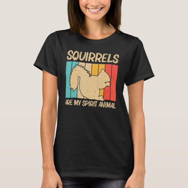 T-shirt Écureuil mignon Hommes Femmes Écureuil Pet Rodent  (Devant)