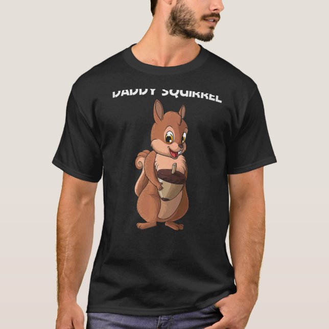 T-shirt Écureuil mignon pour hommes garçons Écureuil Forêt (Devant)